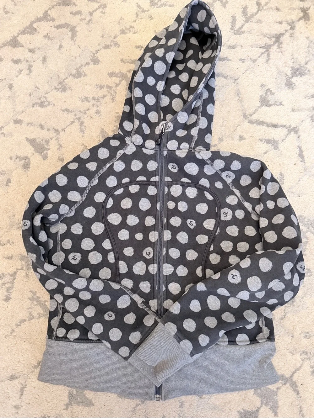 Vintage lululemon athletica Gray Polka Dot Scuba